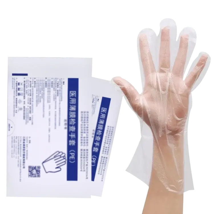 Disposable Medical PE Examination Gloves