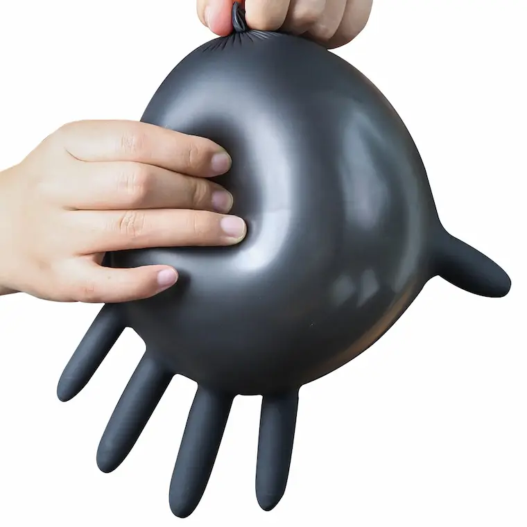 Wholesale Powder-Free Black Nitrile Gloves