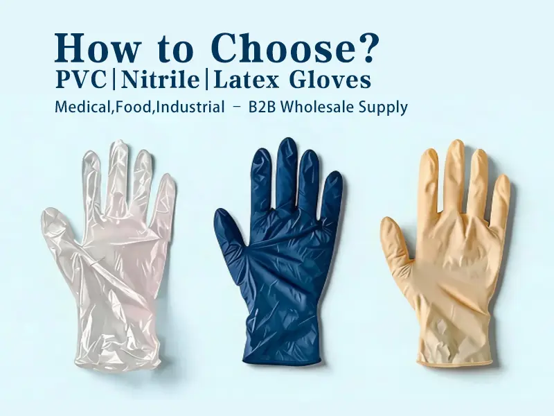 PVC Nitrile Latex Gloves Comparison / B2B Sourcing Guide for Medical Food Industrial Use
